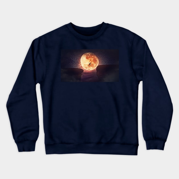 moon effect Crewneck Sweatshirt by 1STunningArt